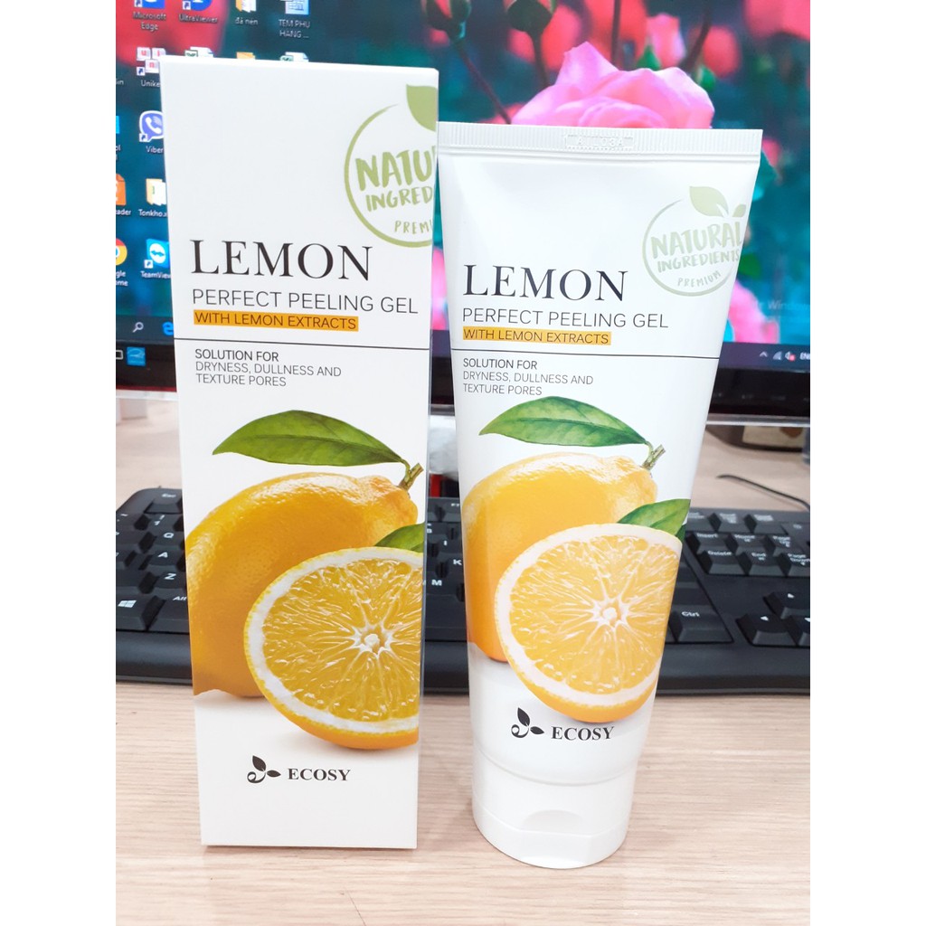 Gel Tẩy Tế Bào Chết Ecosy Lemon Perfect Peeling Gel 180G Tẩy Tế Bào Chết-1